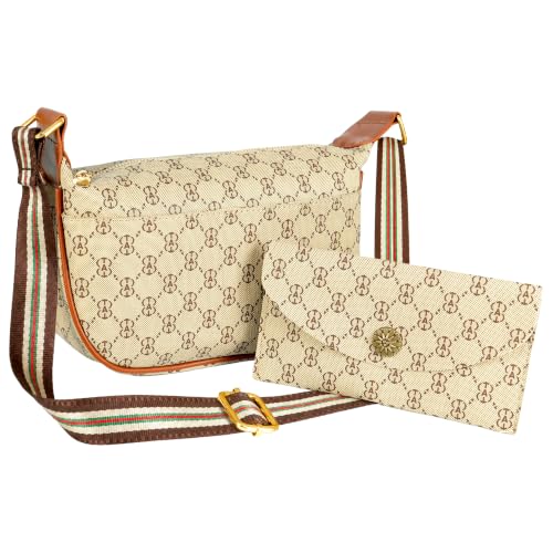 Storite Women's PU Leather Sling Bags With Pouch Crossbody Ladies Shou