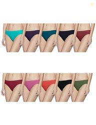 Women's Cotton Panties Regular Solid Panty (Colors and Prints May Vary