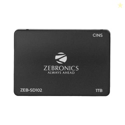 Zebronics SD102 2.5" 1TB SSD, SATA III, 550MB/s Data Speed, Ultra Low 