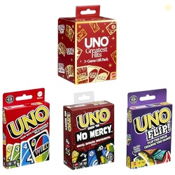 Mattel Games UNO Greatest Hits Gift Pack with 3 Card Games, UNO, UNO F