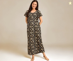 Rupa Jon Aishwarya Women Full Length Printed Nighty in Premium Cotton 