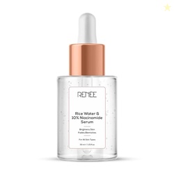 RENEE Rice Water & 10% Niacinamide Face Serum for Clear, Bright Skin, 