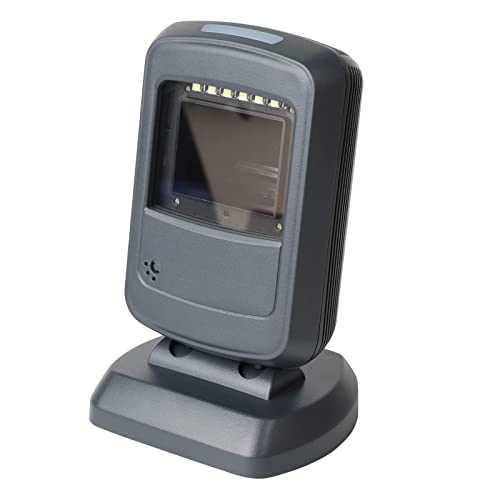 HPRT 1D 2D Desktop Barcode Scanner, Omnidirectional Hands-Free USB Wir
