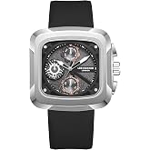 Lee Cooper Multifunction Black Square Dial Men's Watch - LC08012.361