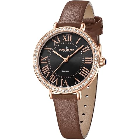 London Fog Marylebone Collection Analog Quartz Watch for Women with Ro