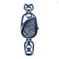 Titan Raga Chic Quartz Analog Mother of Pearl Dial Blue Metal Strap Wa