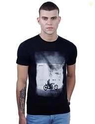 REVOLT Men's Casual Round Neck 100% Cotton T-Shirt - Photographic Prin