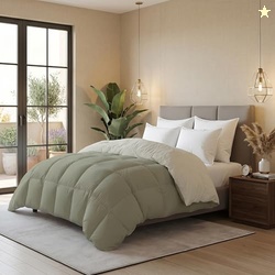 Monte Carlo Symphony Solid Micro Reversible AC Comforter for Double Be