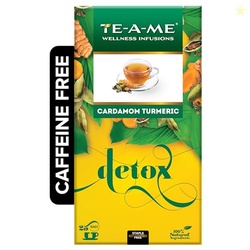 TE-A-ME Detox Cardamon Turmeric Tea - 25 Tea Bags | Herbal Tea for Wei