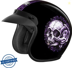 STUDDS JETSTAR CLASSIC D8 OPEN FACE BUILT FOR SPEED Motorbike Helmet (