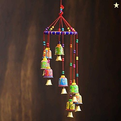 eCraftIndia Multicolour Handcrafted Decorative Window Door Wall Hangin