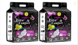 Extra Comfort 80 PCS Jumbo Sanitary 100% Natural Cotton Pad leakage Pr