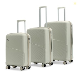 Meridian Set of 3 Trolley Bags Cabin + Medium + Large Polypropylene Ha