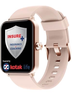 GOQii Insure+ 5 lakhs Health Insurance with Smart Vital Max (Pink) and