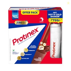 Protinex Rich Chocolate 1Kg Offer Pack with Hot and Cold Shaker worth 