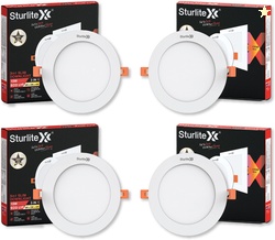 Sturlite Eco LYF 15W (3 in1) Round LED Downlight - (Pack of 4) Ceiling