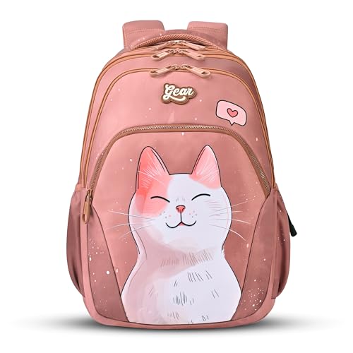 Gear Cutie Cat 17"/27L Large Water Resistant School Bag | Casual Backp