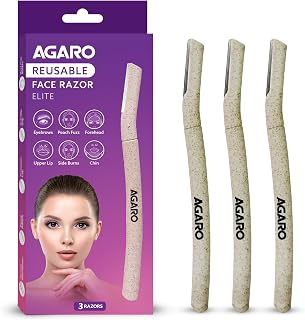 Elite Face Razor for Women (Pack of 3) | Reusable Shaver for Facial Ha