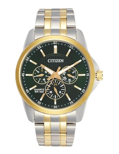 Citizen Stainless Steel Analog Quartz Multifuction Men's Black Dial Wa