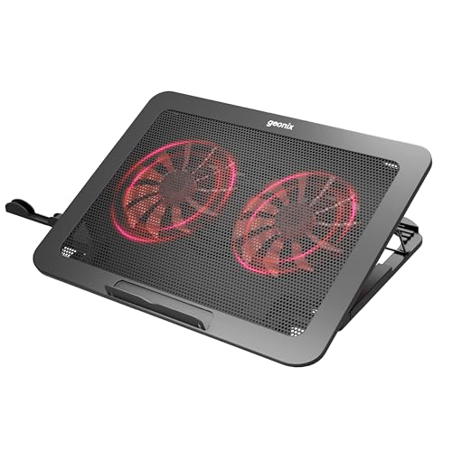 Geonix CoolZ 2Fan Laptop Cooling Pad |High-Performance 2 Cooling Fans 