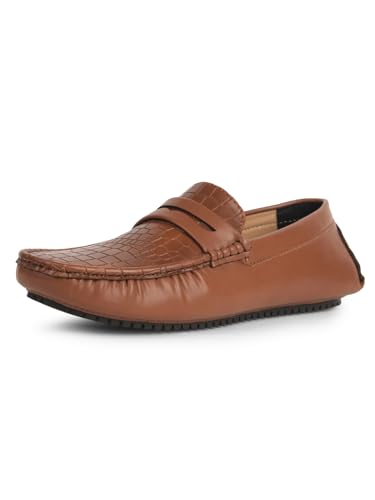 Bata Men's Loafer Shoes - Tan -(7 UK)