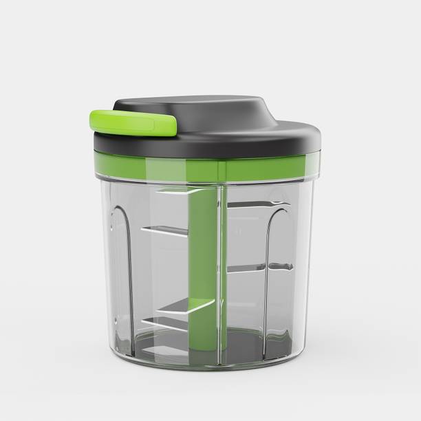 Lifelong Pull Chopper 1000ml Vegetable & Fruit Chopper 1N Container, 1