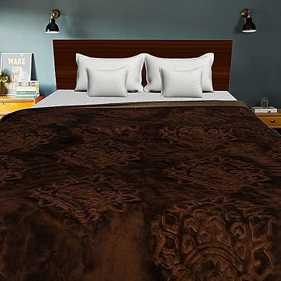 Premium Korean Mink Blanket for Single Bed | Soft Embossed Microfiber 