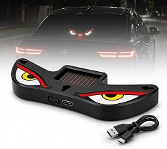 MIKANIX LED Demon Eyes for Car | Solar Powered Wireless Evil Eye Windo