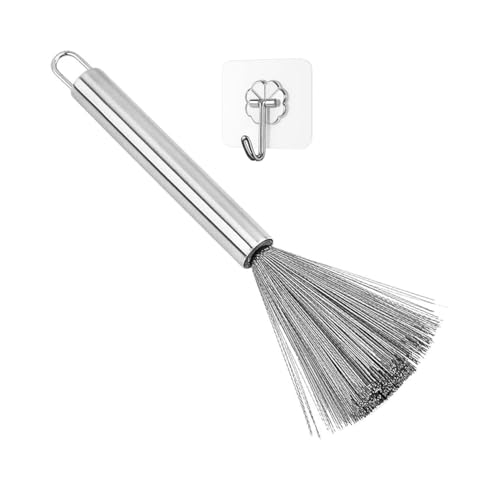 1 Stainless Steel Kitchen Cleaning Brush with Hook | Wire Dish Wash Br