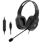 HP 320C USB Wired Headset, Black, 212 gm (CH8D5AA)