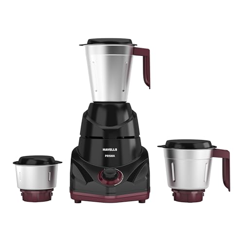 Havells Prisma 750 W 3 Jar Mixer Grinder| 3 Speed With Pulse Function|