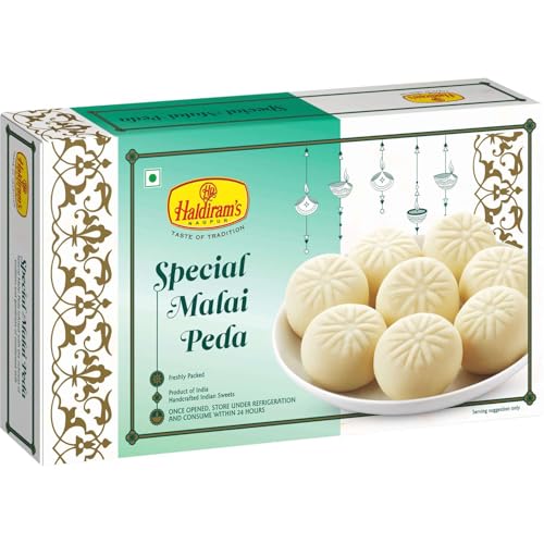 Haldiram's Nagpur Special Malai Peda 250g | Rich & Creamy Indian Sweet