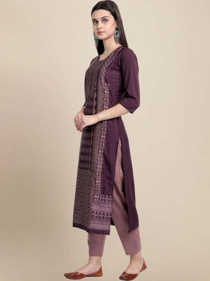 HERE&NOW Women Crepe Kurta