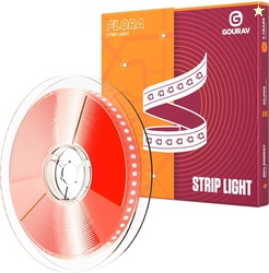 GOURAV 600 LEDs 5 m Red Steady Strip Rice Lights  (Pack of 1)