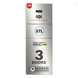 Bosch 302L, 3 Star, MaxFlex Convert Frost Free Triple Door Refrigerato