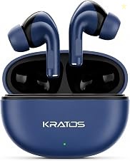 Kratos Pop Ear Buds Wireless with 60H Playtime, Noise Isolation & Clea