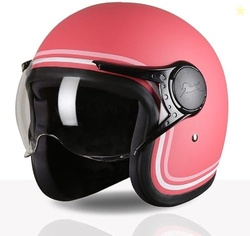 TVS MissFit Women's Open Face Helmet | Lightweight Shell | Pastel Colo