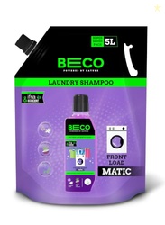 Beco Matic Natural Laundry Liquid | Front Load, 5L Super Value Jerry C