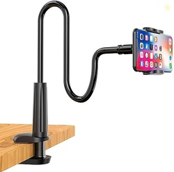 sounce Tabletop 360Adjustable Phone Holder Clip Flexible Gooseneck Cla