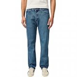 Wrangler Authentics Men's Classic 5-Pocket Regular Fit Cotton Jean, Stonewash Dark, 32W / 32L