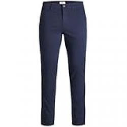 Jack & Jones Mens Jjimarco Jjbowie Sa Slim Fit Pants , Color: Navy Blazer, Size: 36W/36L