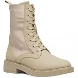 Flora Bella Women Solid Boots With Zip Closure And Block Heels 39Eu-6Uk Taupe