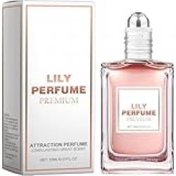 Mazinreem Lily Perfume Premium - Attraction PerfumeLily of the Perfume Premium Pheromone Cologne Oil Roll On for Women, Fresh, Classic Fragrance, Long-Lasting and Clean Scent - 15ml
