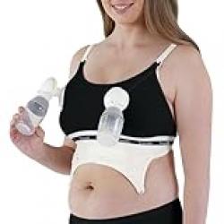 Bravado Designs Womens Hands-Free Clip and Pump Strapless Pumping Accessory Black X-Large