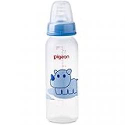 Pigeon Slim Neck Animal Decorated Bottle, Ultra Soft Silicone Nipple, Anti Colic, Bpa & Bps Free, 240Ml, Multicolor