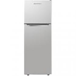 Westpoint 350 Ltr Double Door Refrigerator with NO FROST Fridge Freezer,Fresh Zone Compartment,Egg Rack Twister for Ice Built in Condenser, 59Dx54.5Wx170H Cms, Silver WNN-3523ERI