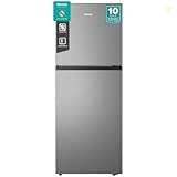 Hisense HTM55203D2, 264 Litres Top Mount Refrigerator, No Frost Technology, Big Door Balcony, LED Interior Light, Deodorizing Filter, Multi Air Flow, Silver