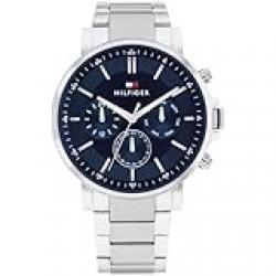 TOMMY HILFIGER MEN'S NAVY DIAL STAINLESS STEEL WATCH - 1710588