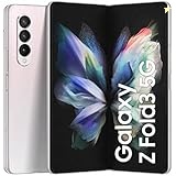 SAMSUNG Galaxy Z Fold3 5G Dual SIM and eSIM Smartphone, 512GB Storage and 12GB RAM, Phantom Silver (UAE Version)
