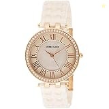 anne Klein Women's Off White Dial Ceramic Band Watch - aK2130RGLP